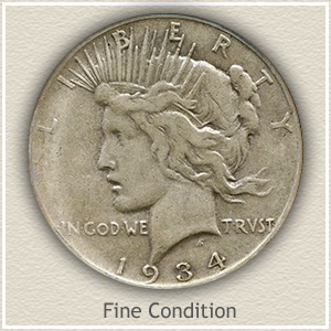 Peace Silver Dollar Fine Condition