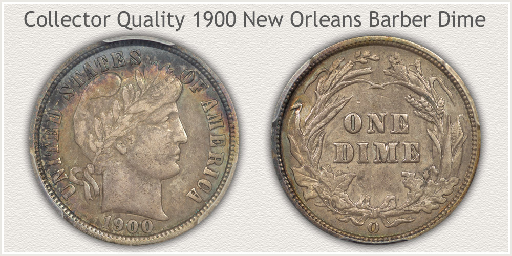 Collector Quality 1900 Barber Dime