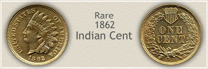 Rare 1862 Indian Penny