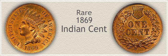 Rare 1869 Indian Penny