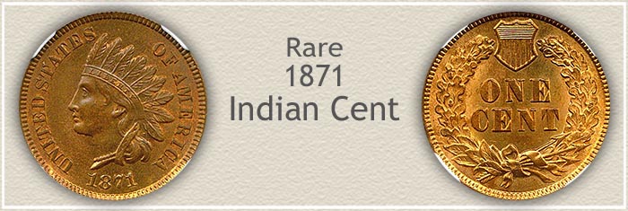 Rare 1871 Indian Penny