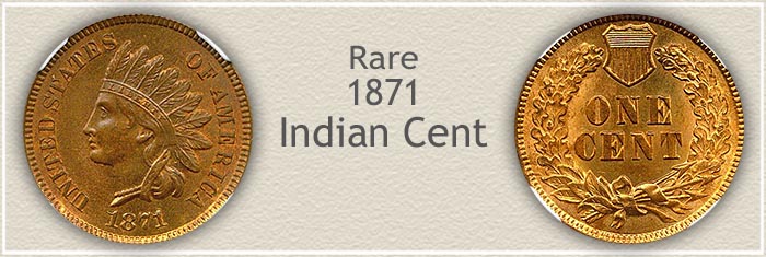 Rare 1871 Indian Penny