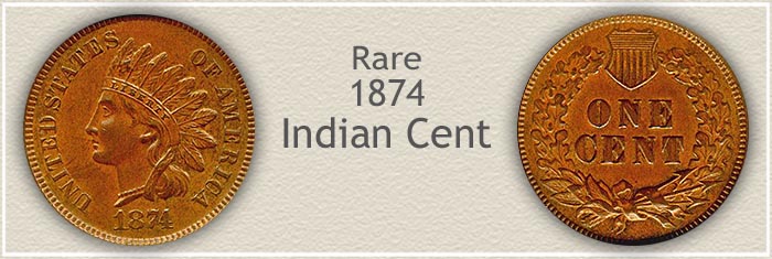 Collectible 1874 Indian Penny