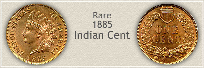 Rare 1885 Indian Penny