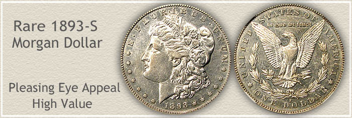 Rare 1893-S Morgan Silver Dollar