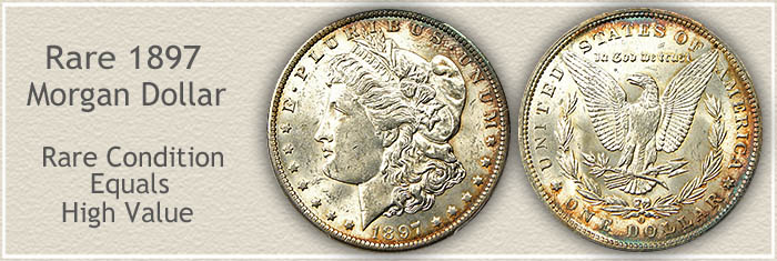 Rare 1897-O Morgan Silver Dollar