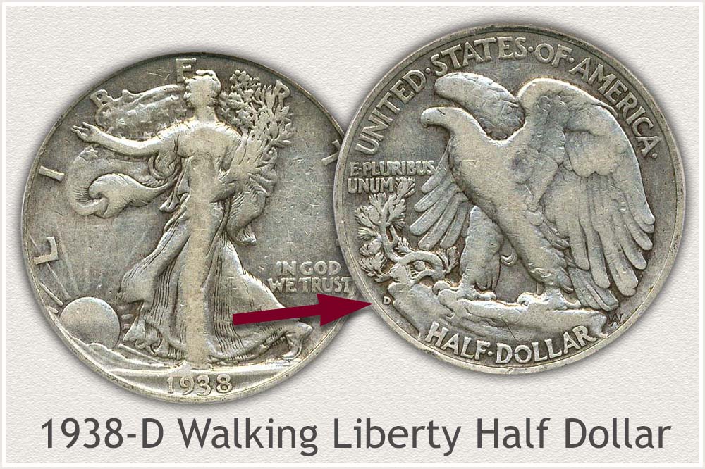 1938-D Walking Liberty Half Dollar