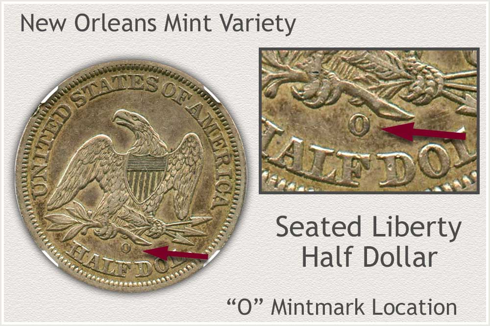 New Orleans Seated Liberty Half Dollar