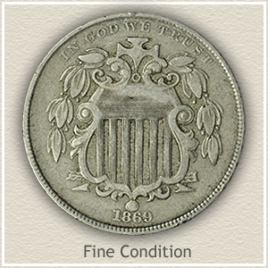 Shield Nickel Fine Condition