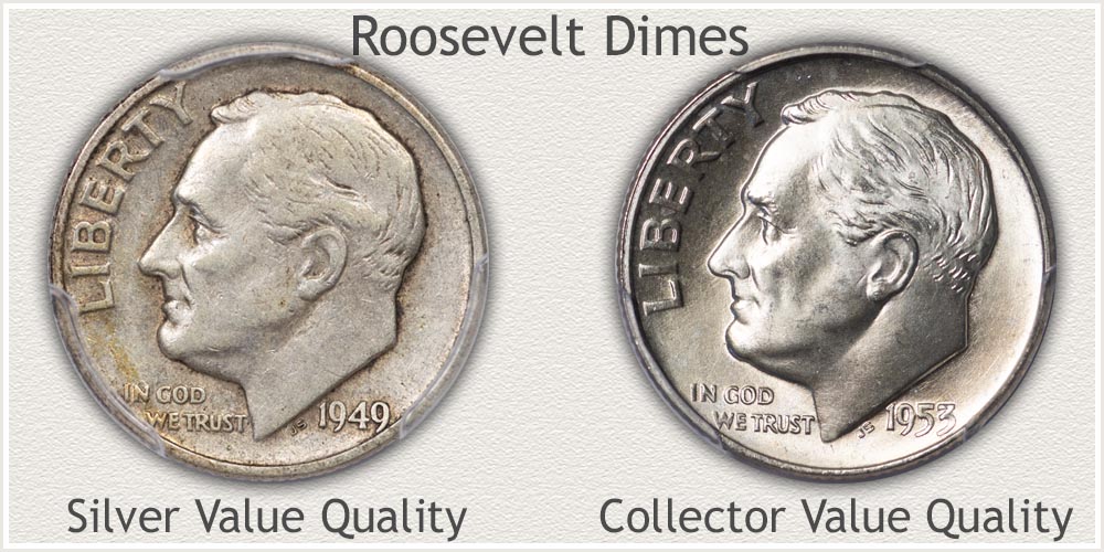 Silver Roosevelt Dimes