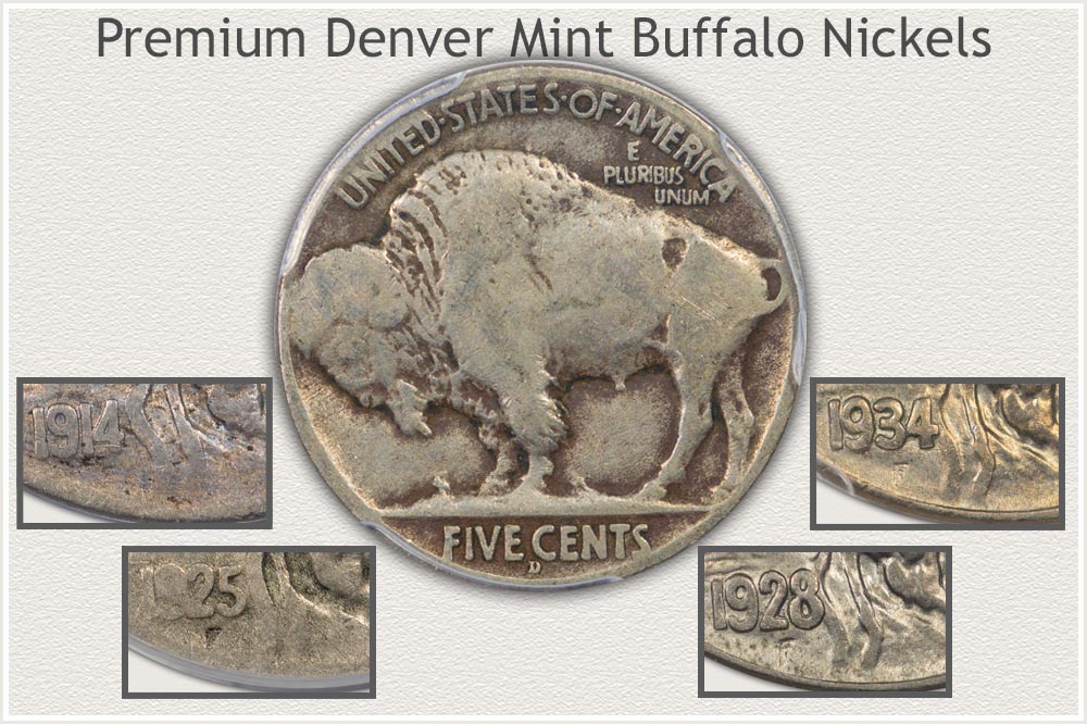 Valuable Denver Mint Buffalo Nickels