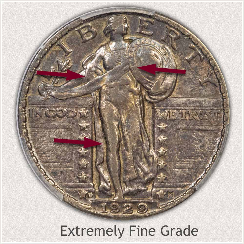 Standing Liberty Quarter Extremely Fine Grade