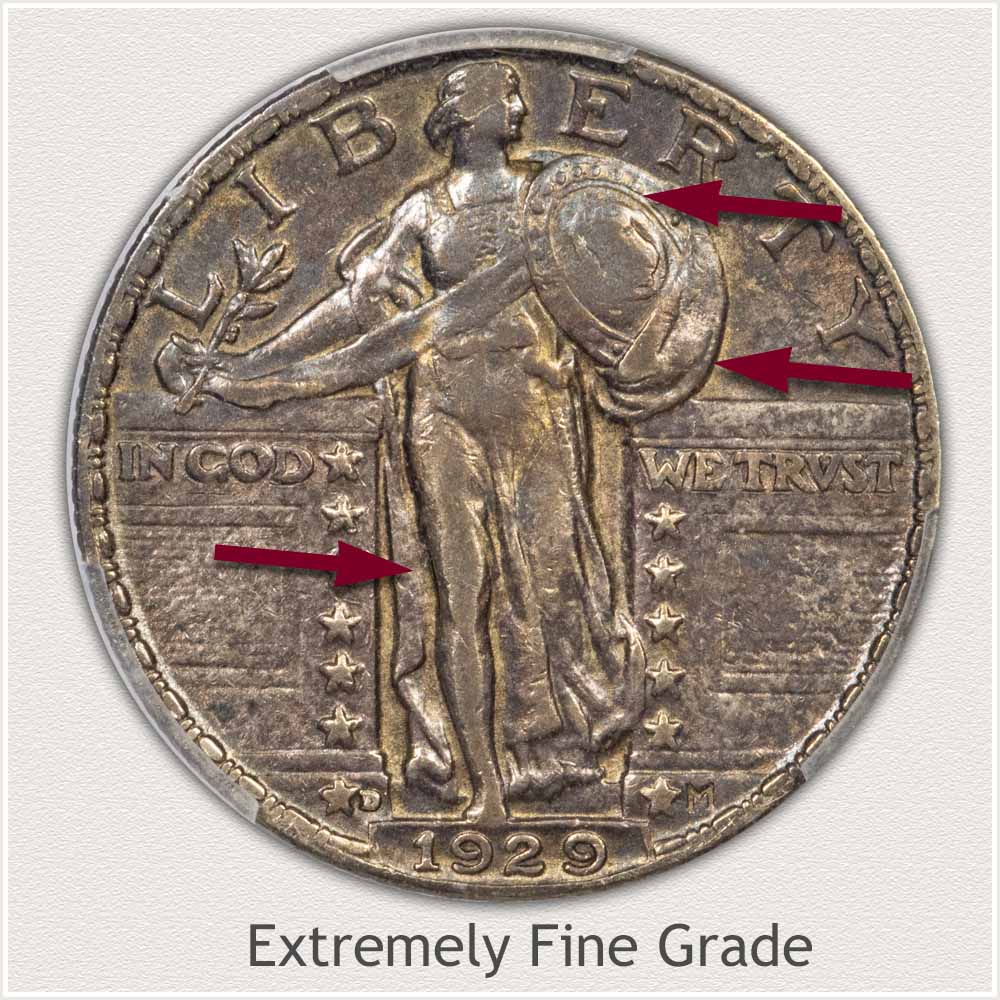 Standing Liberty Quarter Extremely Fine Grade