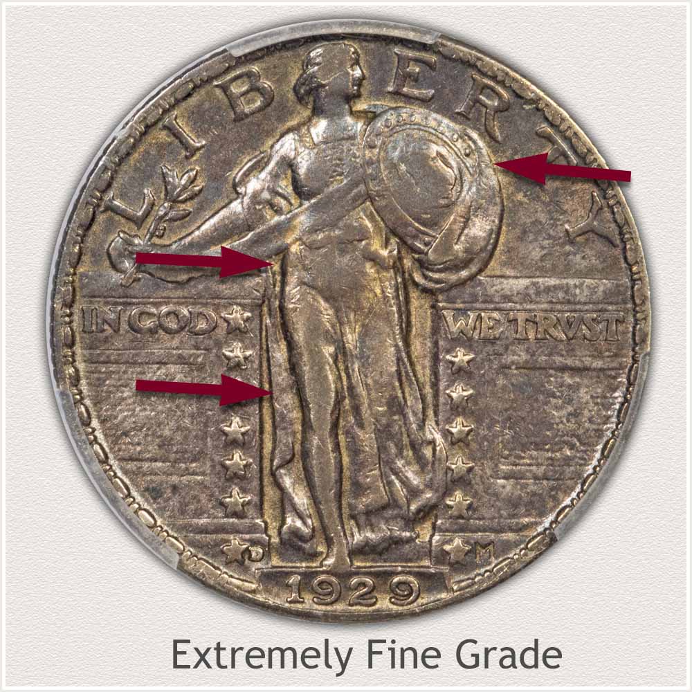 Standing Liberty Quarter Extremely Fine Grade