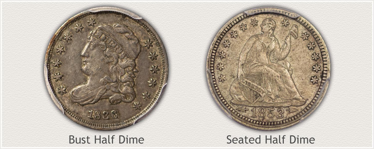 Examples of US Half Dimes