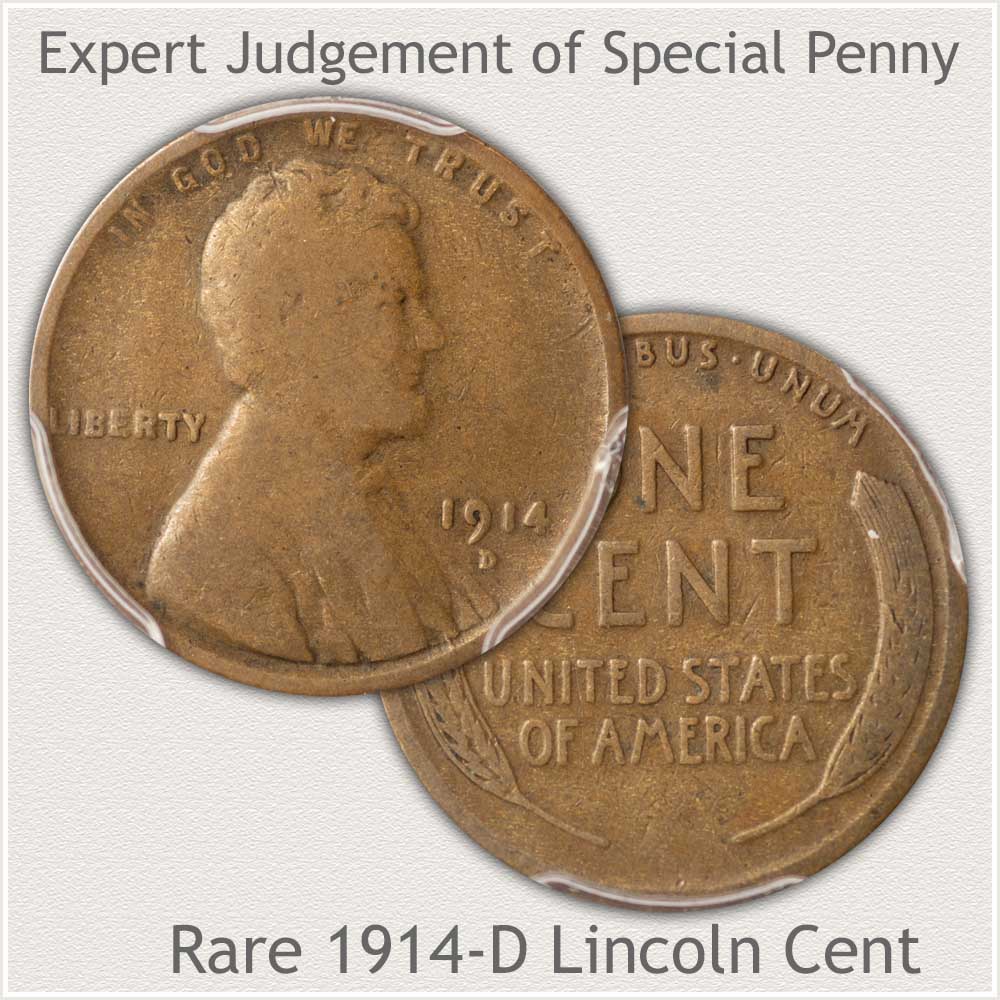 1914-D Wheat Cent - Key, Rare Date Variety