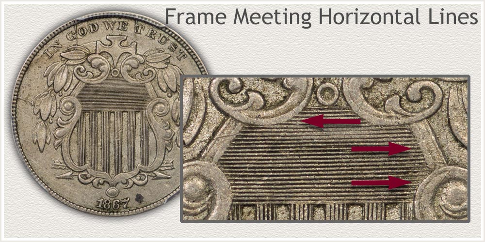 Close-Up of Horizontal Lines Meeting the Frame Device