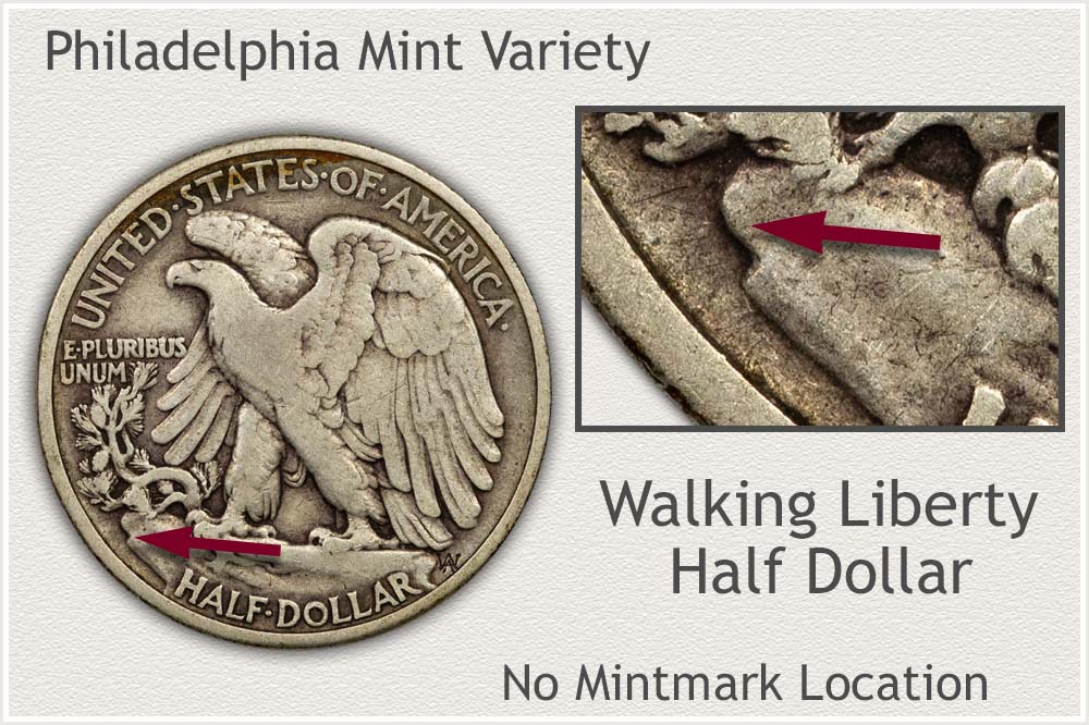 No Mintmark is a Philadelphia Mint Half Dollar