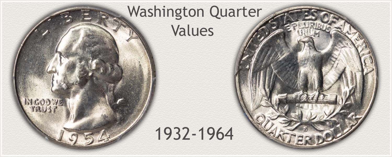 Three Faces of Geroge Washington Quarters & Dollar Coins  All MS 