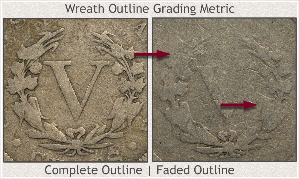 Examples of Complete and Faded Wreath Outlines