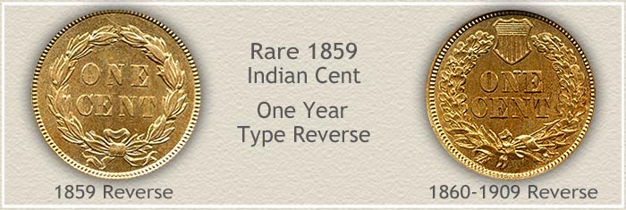 1859 Indian Penny One year Type Design