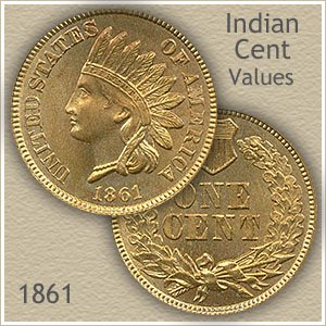 Uncirculated 1861 Indian Head Penny