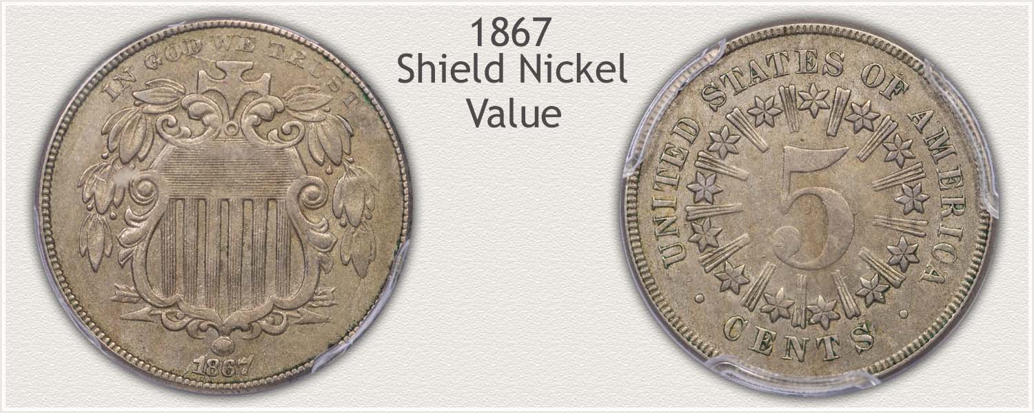 Correctly Identify the Scarce 1867 Shield Nickel with Obverse and Reverse Views