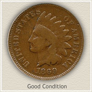 1869 Indian Head Penny Good Condition