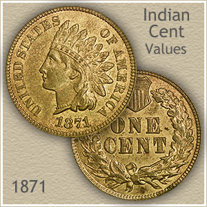 Uncirculated 1871 Indian Head Penny