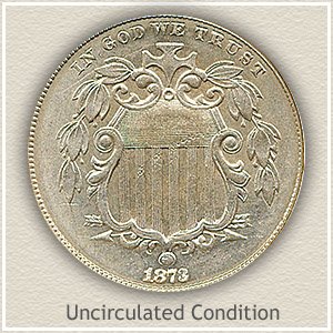 1873 Nickel Uncirculated Condition