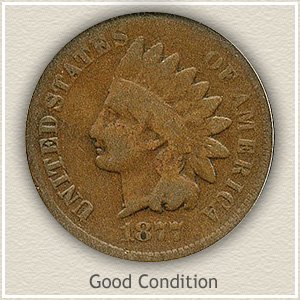 1877 Indian Head Penny Good Condition