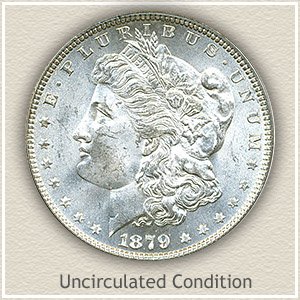 1879 Morgan Silver Dollar Uncirculated Condition