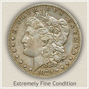 1879 Morgan Silver Dollar Extremely Fine Condition