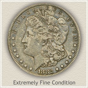 1882 Morgan Silver Dollar Extremely Fine Condition
