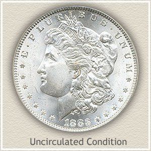 1883 Morgan Silver Dollar Uncirculated Condition