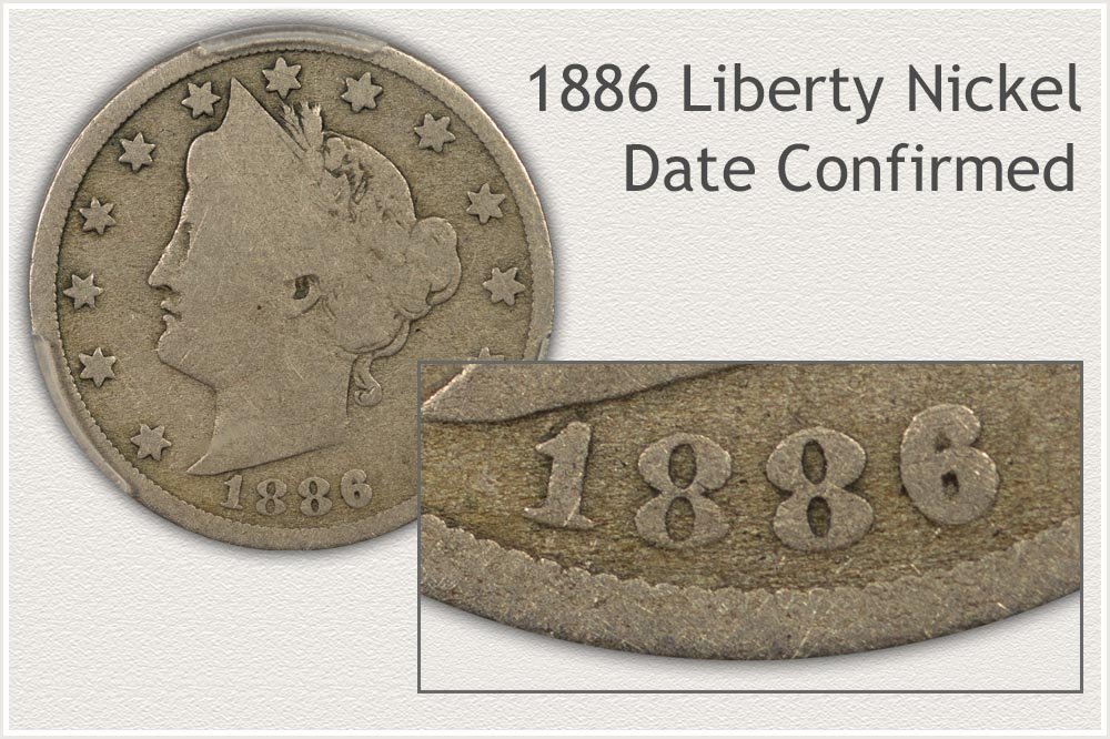 1886 Liberty Nickel Date Verified