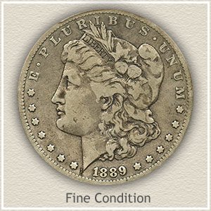 1889 Morgan Silver Dollar Fine Condition