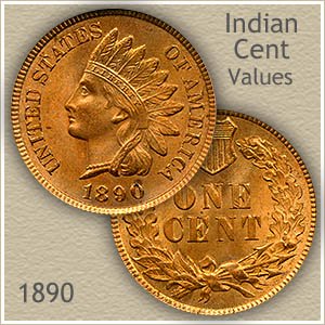 Uncirculated 1890 Indian Head Penny
