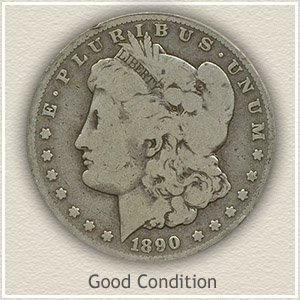 1890 Morgan Silver Dollar Good Condition