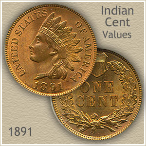 Uncirculated 1891 Indian Head Penny