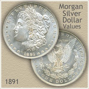 Uncirculated 1891 Morgan Silver Dollar Value