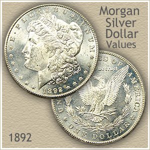 Uncirculated 1892 Morgan Silver Dollar Value