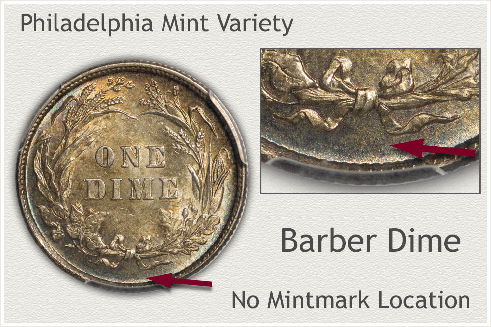 1892 Barber Dime