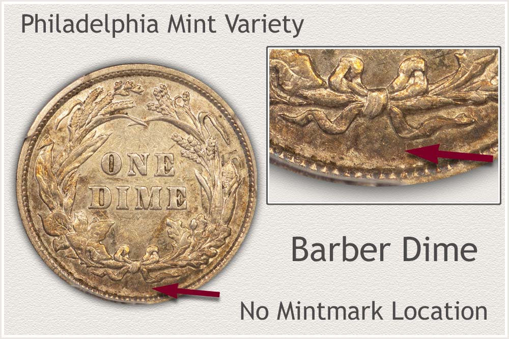 1894 No Mintmark Barber Dime