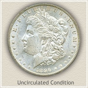 1896 Morgan Silver Dollar Uncirculated Condition