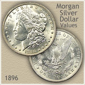 Uncirculated 1896 Morgan Silver Dollar Value