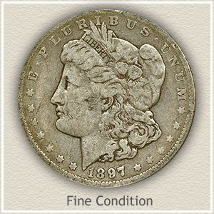 1897 Morgan Silver Dollar Fine Condition