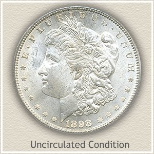 1898 Morgan Silver Dollar Uncirculated Condition