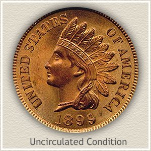 1899 Indian Head Penny Uncirculated Condition