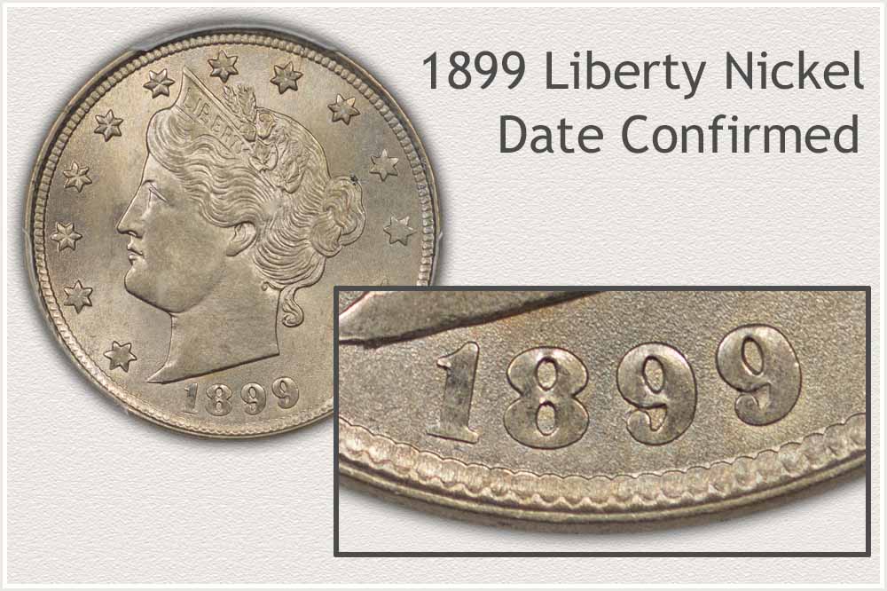 Magnified View 1899 Date Liberty Nickel
